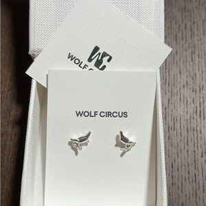 Wolf Circus Silver Bunny Earrings